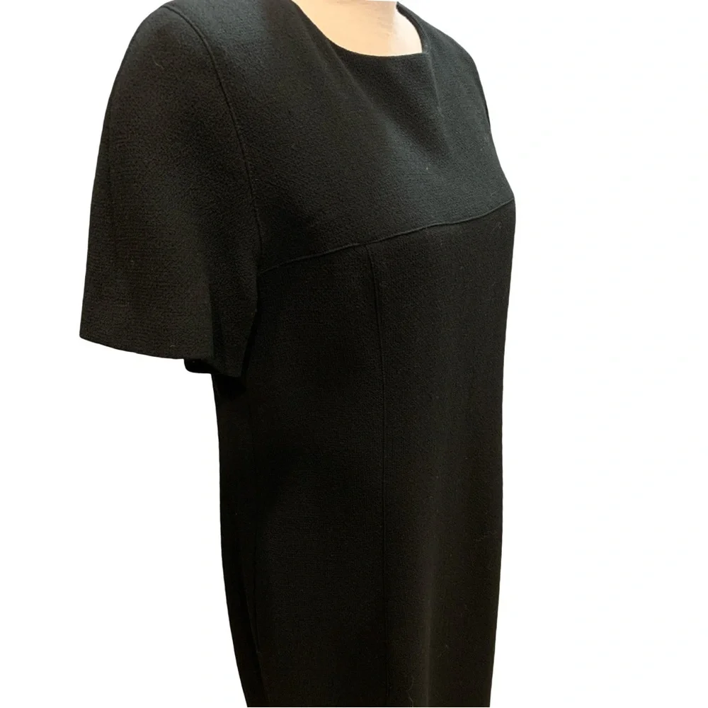 Burberry London Vintage Designer Black Career lined Sheath Dress Size 48 - Picture 2 of 6